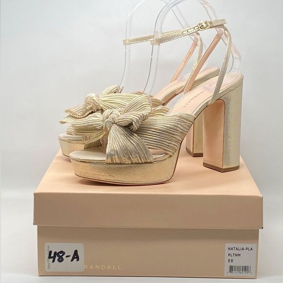 Loeffler Randall Natalia Pleated Platform Sandals size 8 - Picture 11 of 13